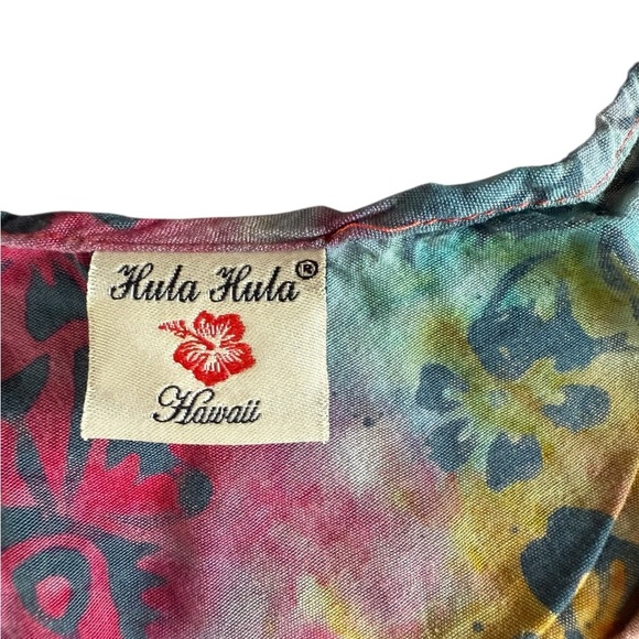 Vintage Hula Hula Hawaii Tie-Dye Maxi Dress - Picture 5 of 6